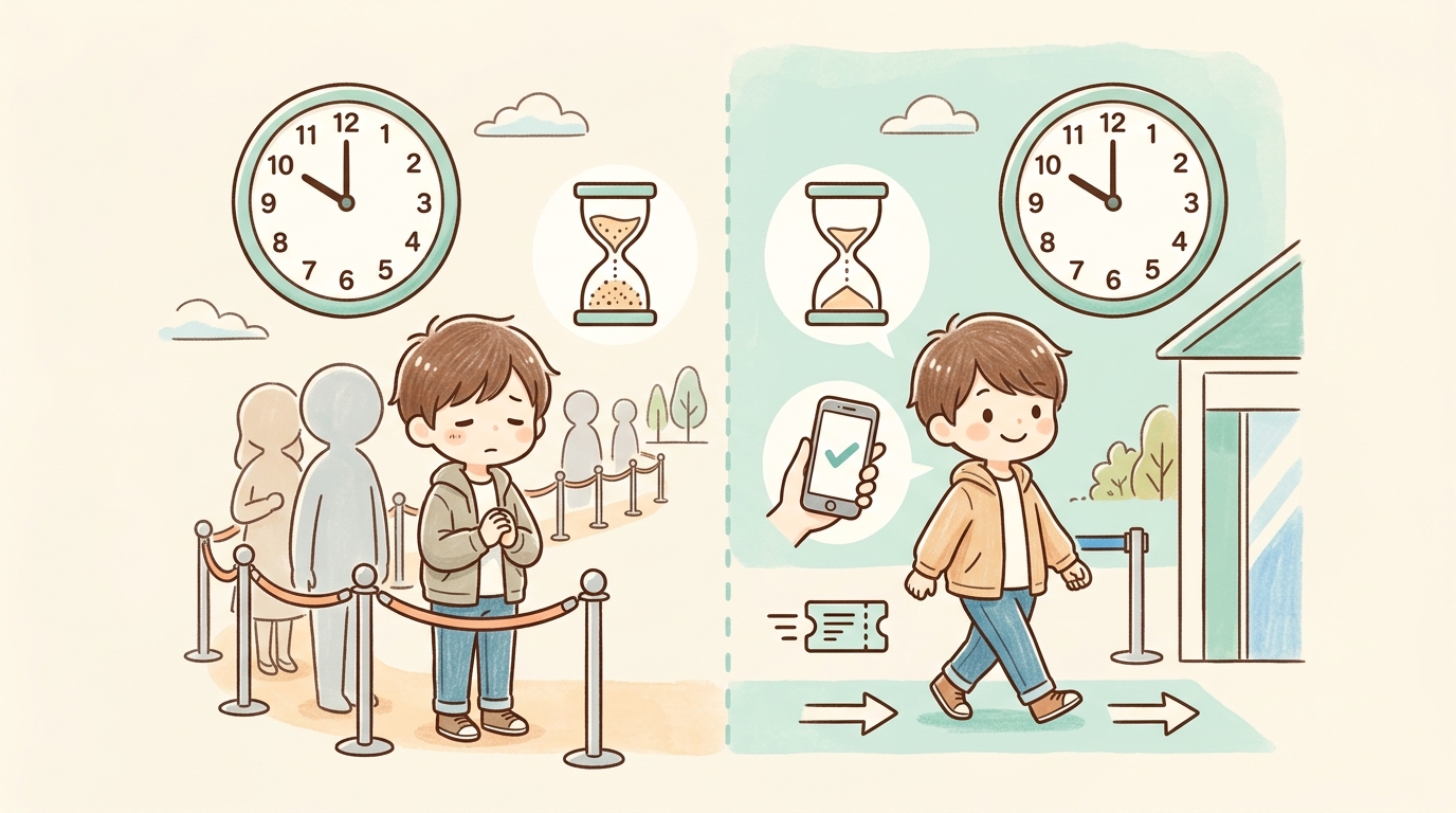 待ち時間を短縮する3つの秘訣