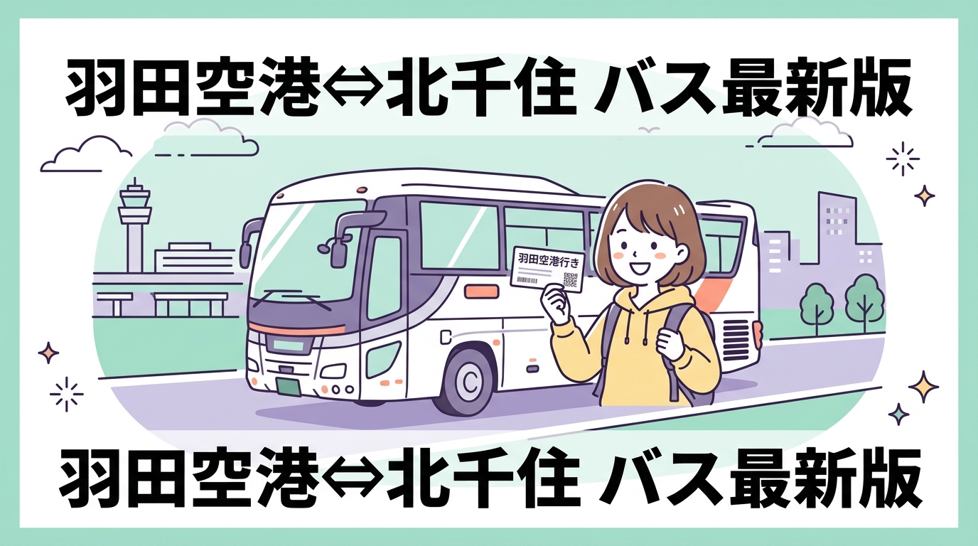 バスで羽田空港と北千住を結ぶ最新の乗り場・時刻表