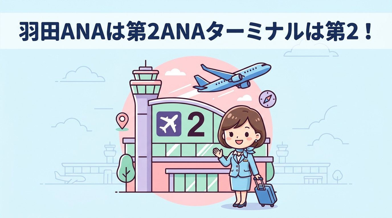 羽田空港の国内線ANAターミナルは第2!