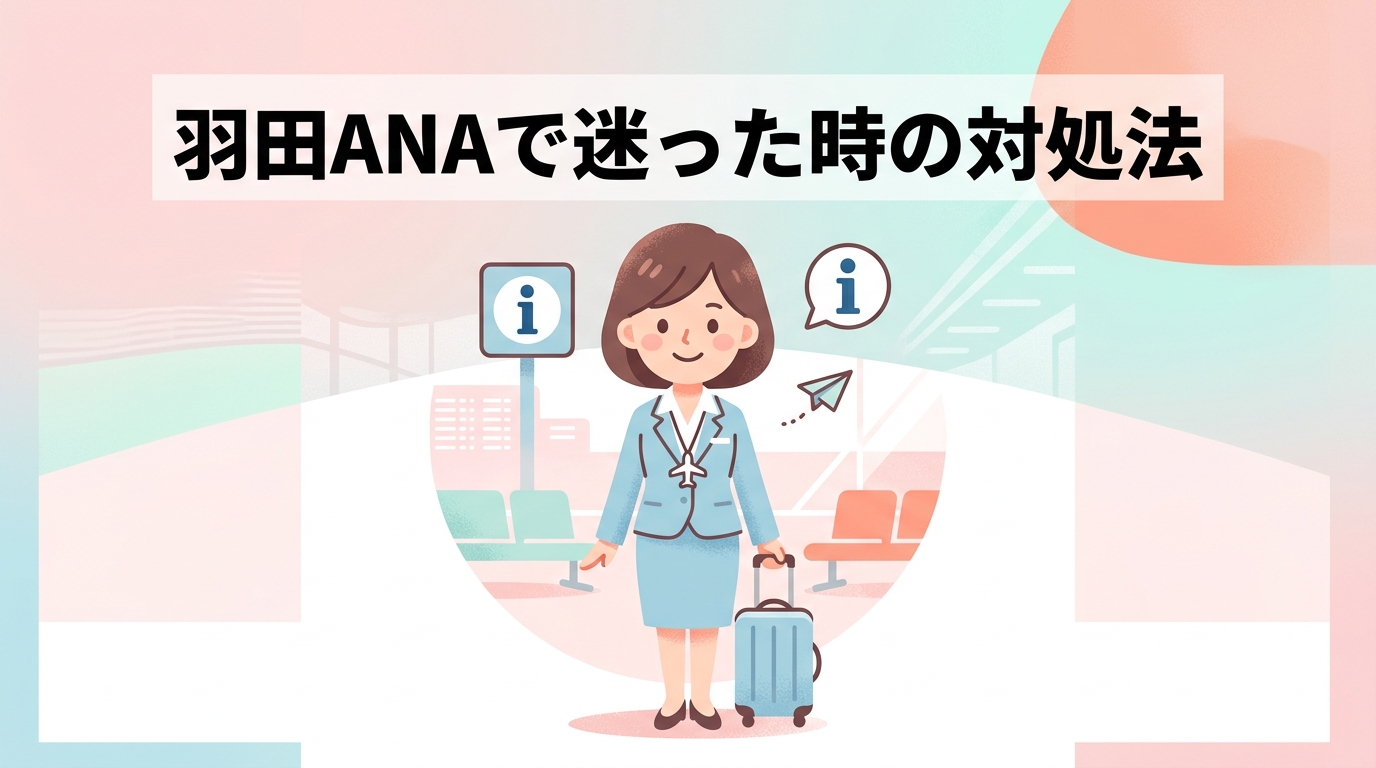 羽田空港の国内線ANAターミナルで迷った際