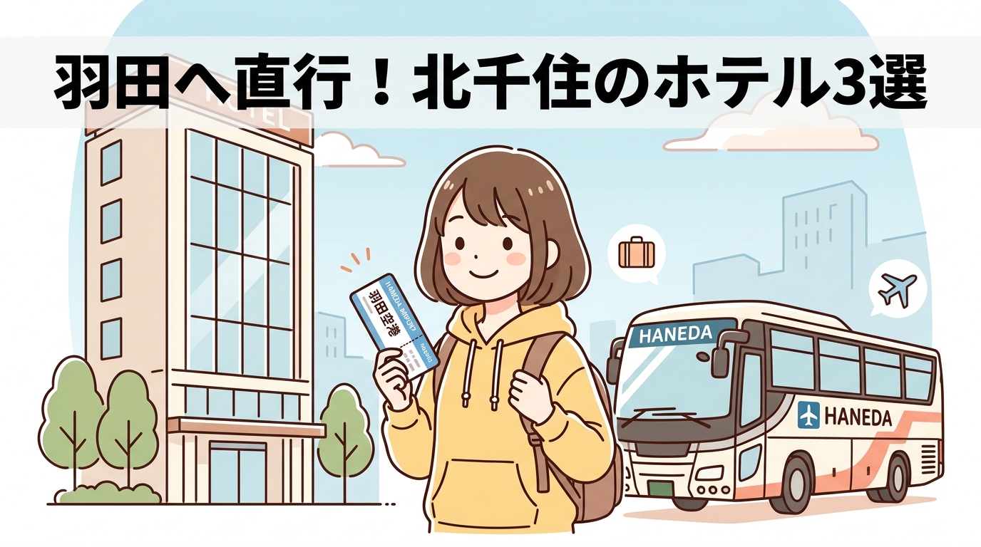 北千住から羽田空港バス利用に便利なホテル3選
