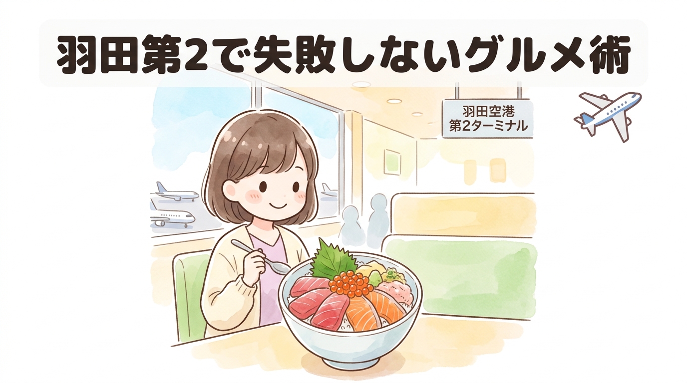 羽田空港第2ターミナルでの食事を失敗しないコツ