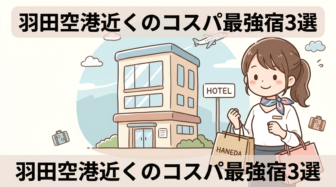 羽田空港周辺で安く泊まれるおすすめホテル3選