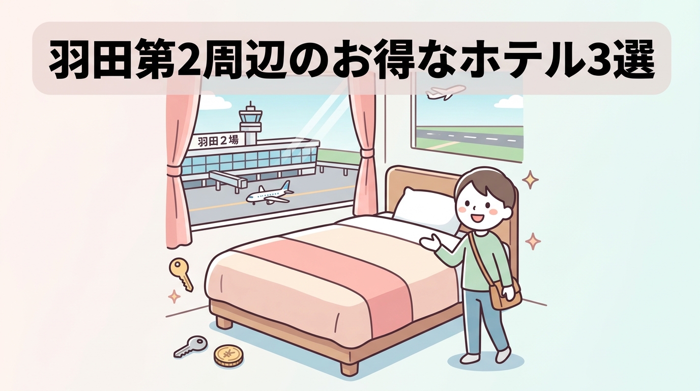 羽田空港第2ターミナル周辺のお得なホテル3選