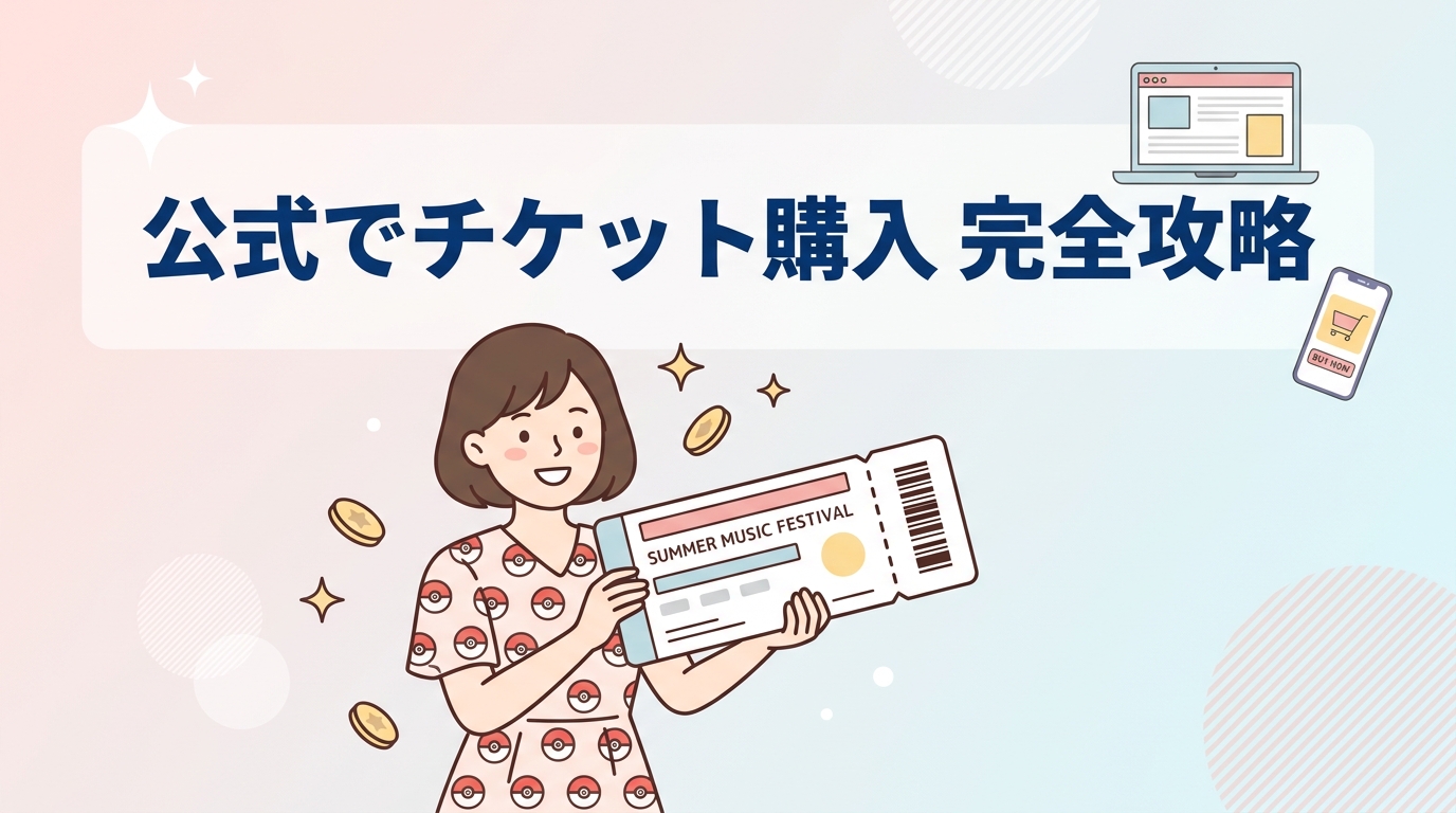 公式サイトでのチケット購入 全手順