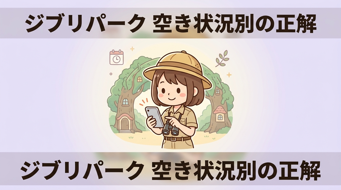 ジブリパークチケットの空き状況から選ぶ種類と特徴