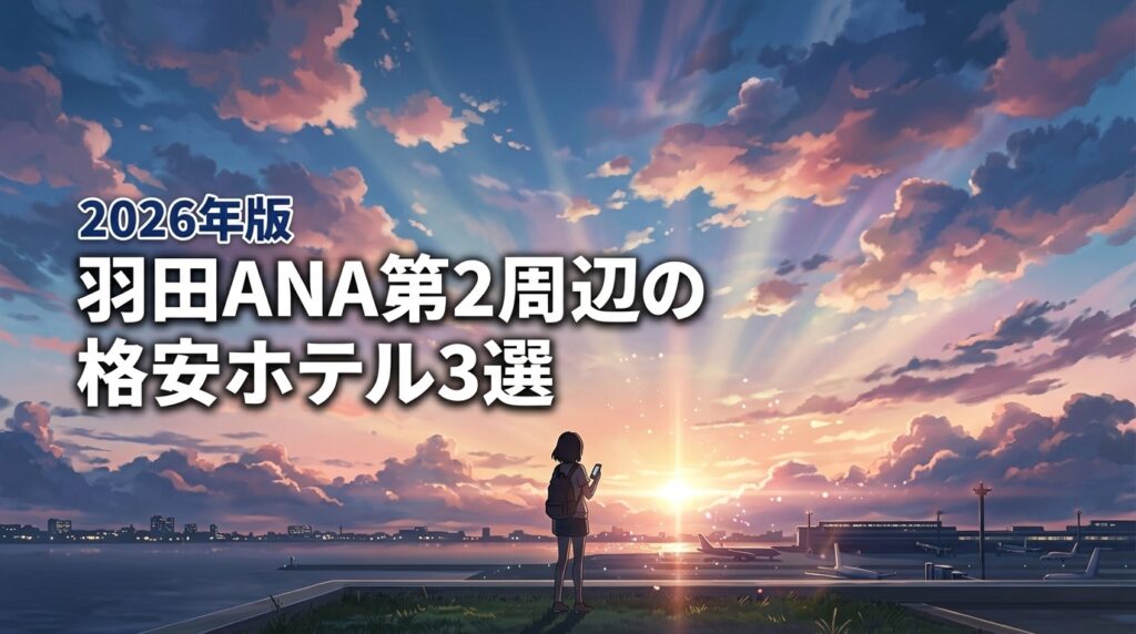 羽田空港のANA国内線ターミナルは第2！周辺の格安ホテル3選
