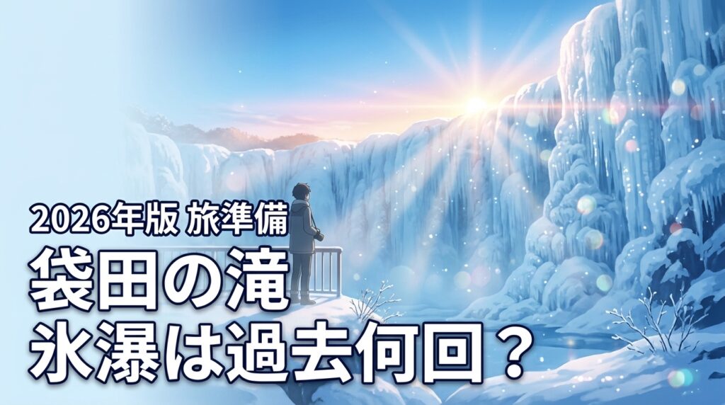 袋田の滝完全凍結は過去何回？2026年氷瀑と見頃・旅準備
