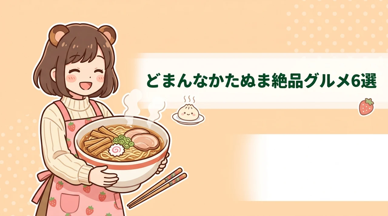 道の駅どまんなかたぬまで味わう人気の絶品グルメ6選