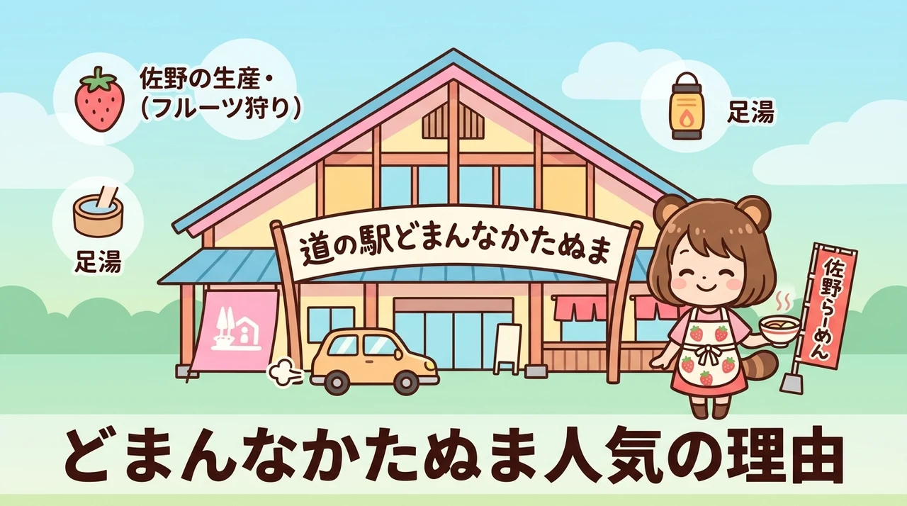 道の駅どまんなかたぬまのメリットと魅力