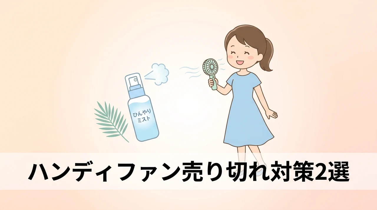 人気のハンディファンが売り切れ時の対処法2選