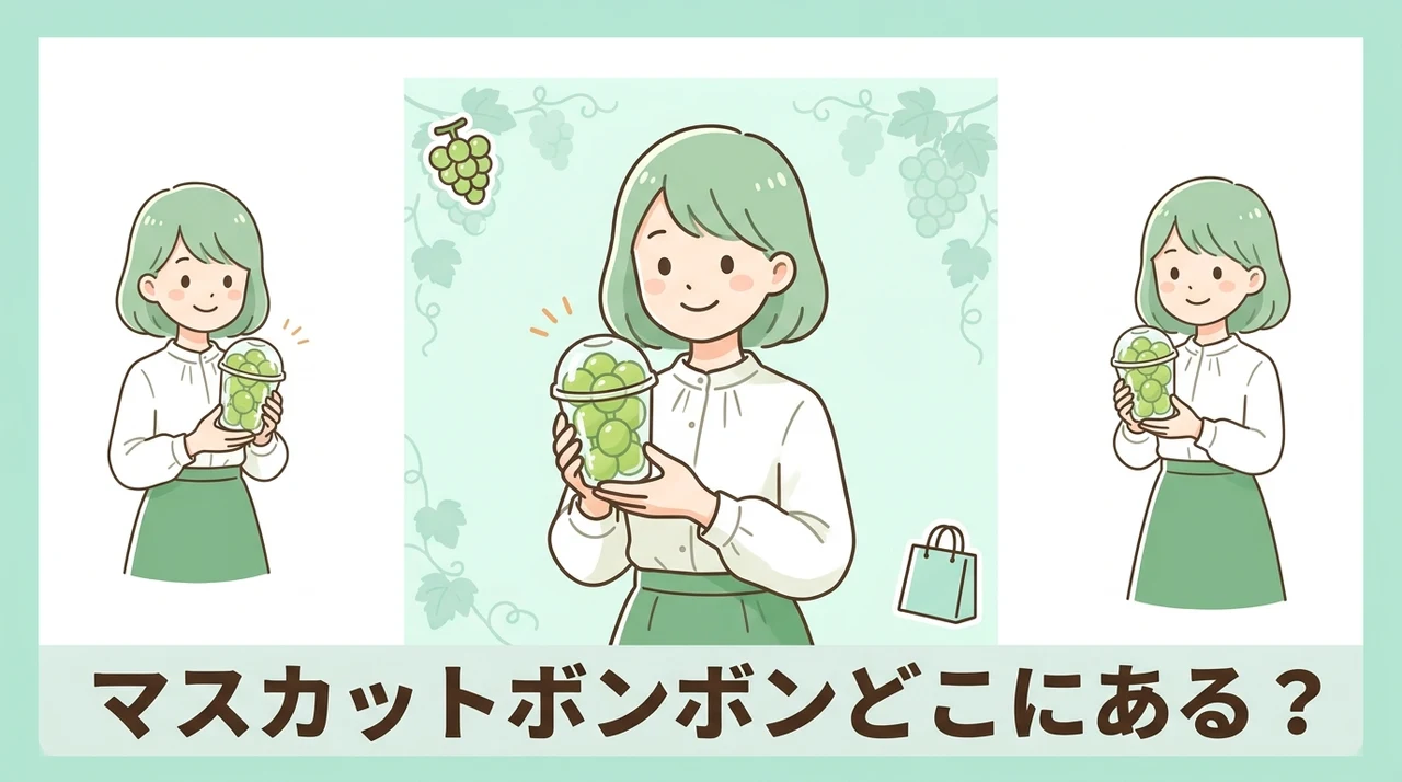 シャインマスカットボンボンはどこに売ってる?どこで買える?