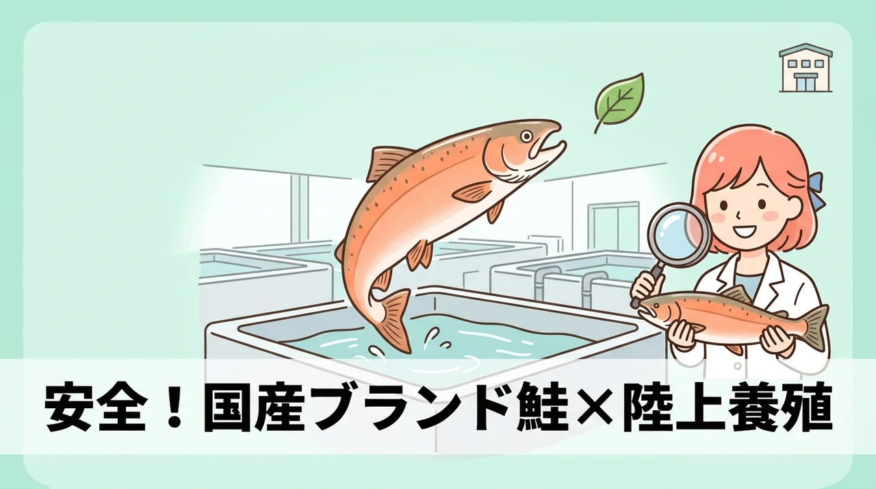 国産ブランドサーモンの安全性と最新の陸上養殖システム